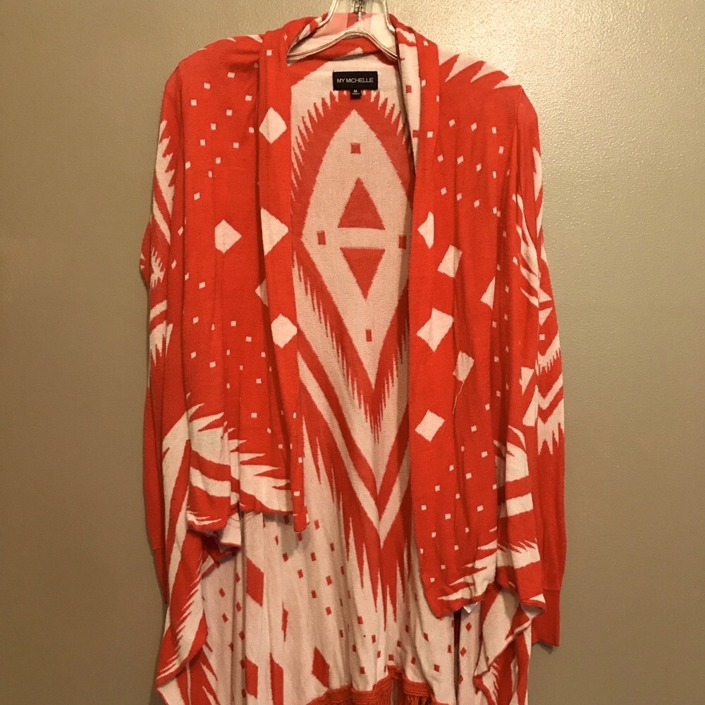 LONG FRINGED SWEATER